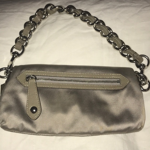 ❤️❤️Coach stain evening bag with  silver hardware - Picture 3 of 8